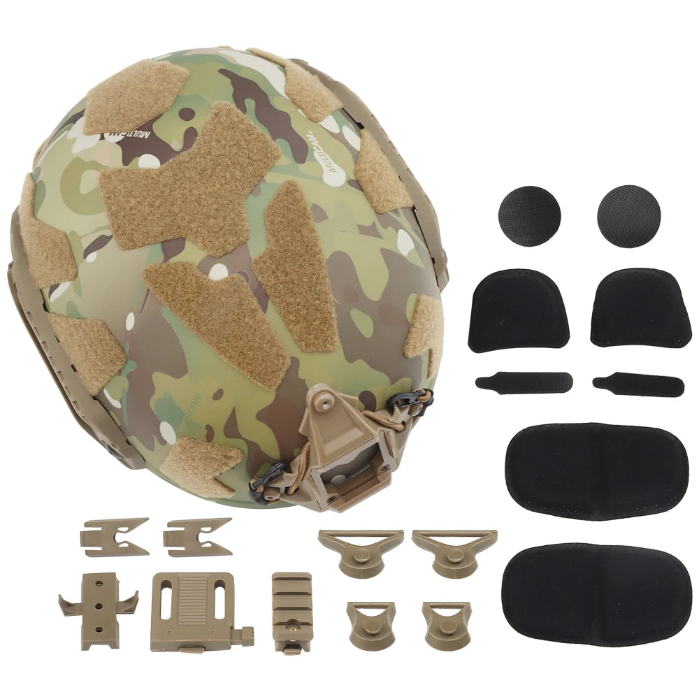 Fast SF Super High Cut Helmet Lightweight Full Protective Thicken Impact Resistance Safety Equipment for Airsoft Training