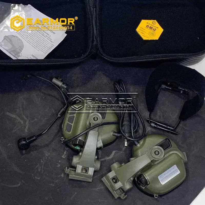 EARMOR Mark3 MilPro Tactical Headset – Enhance Your Communication on RAC Rails with Electronic Noise Reduction