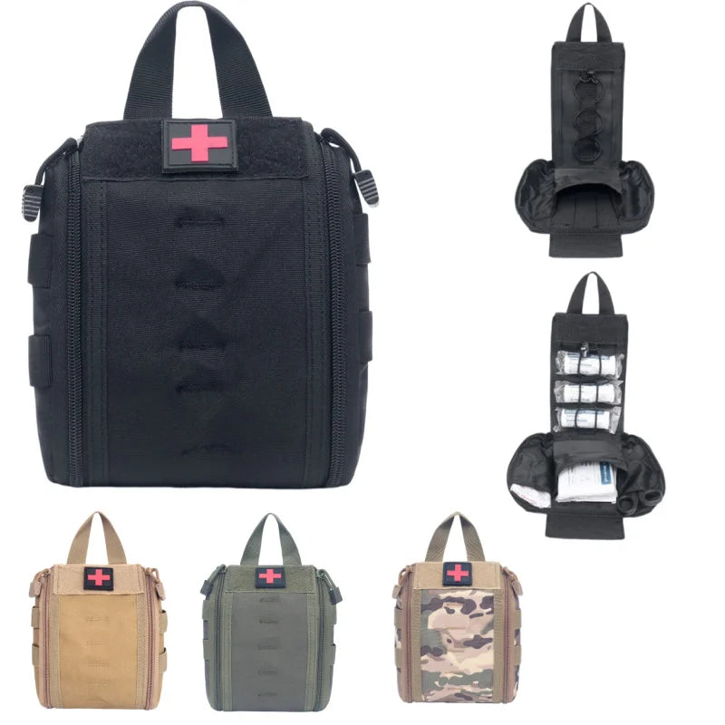 New IFAK EDC Bag Waist Belt Pack Hunting Vest Emergency Tools Pack Outdoor Medical First Aid Kit Camping Survival Pouch