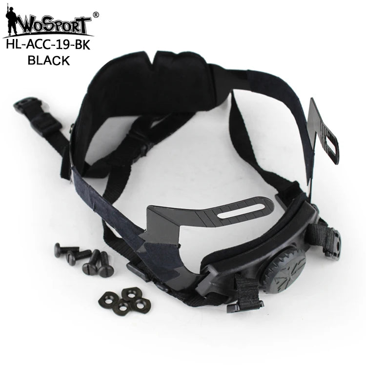 Tactical Adjustable Helmet Cingulate System for Fast Helmet Head Locking Strap Shooting Hunting Airsoft Gear