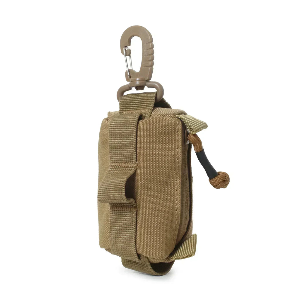 Tactical EDC Pouch Zipper Key Card Holder Pouch Coin Purses Wallet Small Bag Organizer for Men and Women Outdoor Hiking