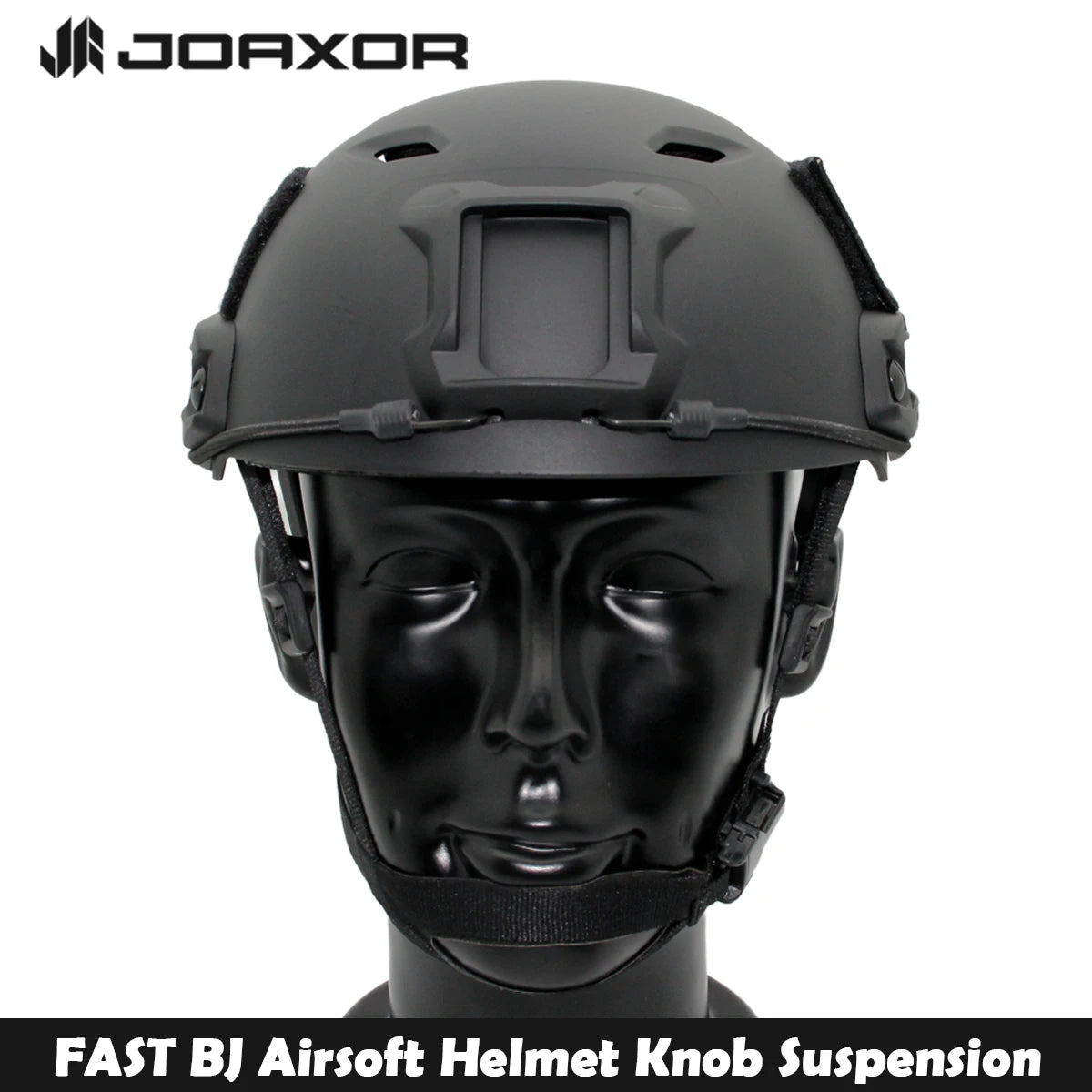 JOAXOR FAST BJ Tactical Airsoft Helmet Adjustable Knob Square Mount & Side Rail Outdoor Paintball Shooting Protective Equipment