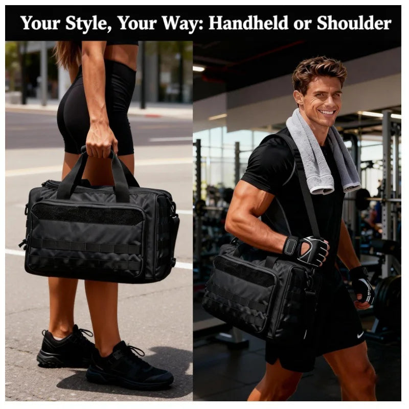 Tactical Gun Range Bag Molle System Pistol Case Storage Pouch Outdoor Hunting Nylon Shoulder Pack for Shooting Rifle