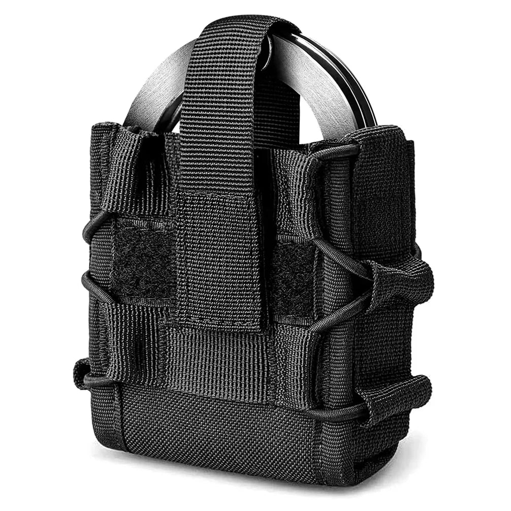 Shackles Holder Tactical Handcuffs Handcuffs Molle Tactical Universal Holster Plastic Clip Velcro External Waist Support Belt