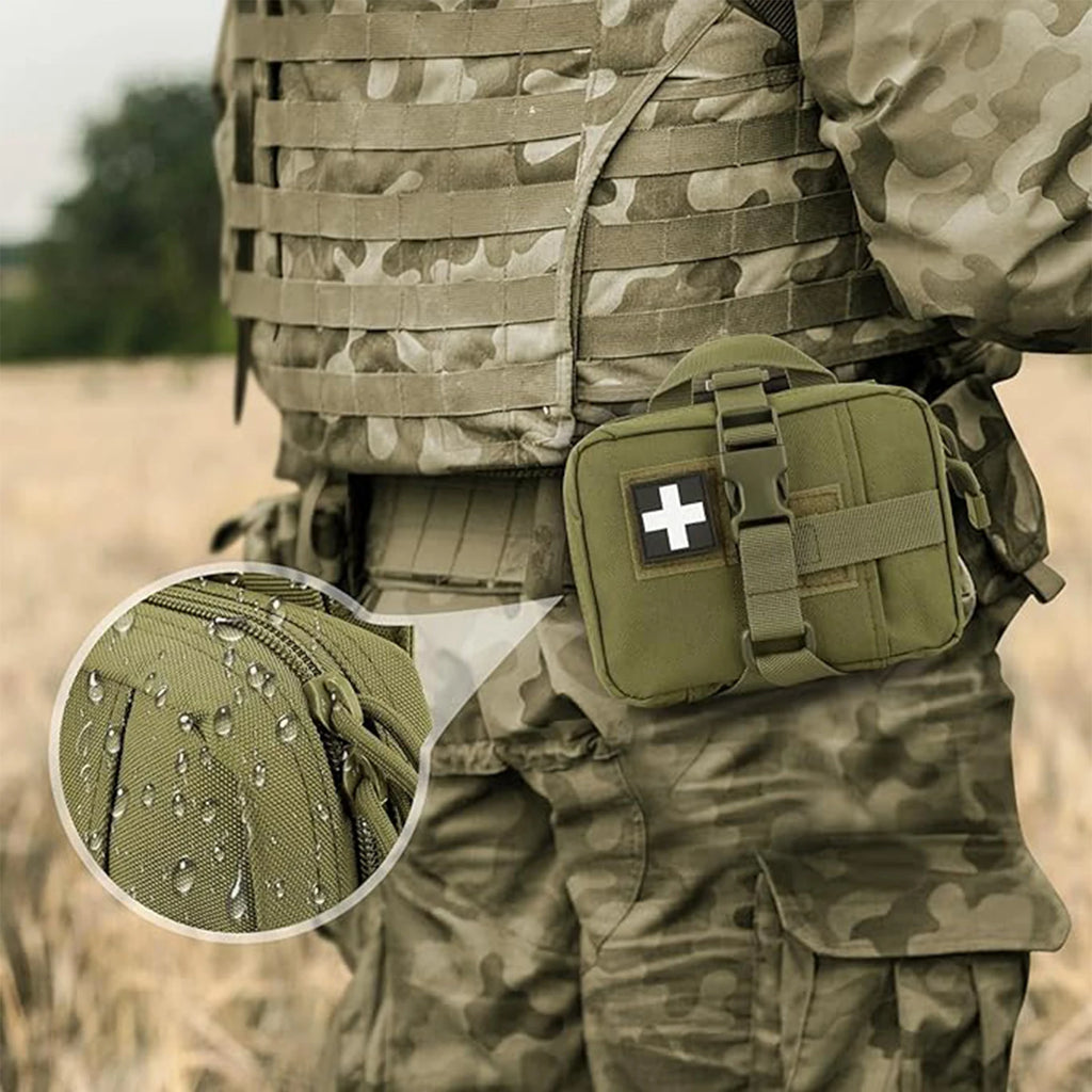 Tactical EMT Pouch, Upgrade Tear-Away First Aid Kit Tactical Small Belt First Aid Pouch Molle Medical Pouches for Travel,Outdoor
