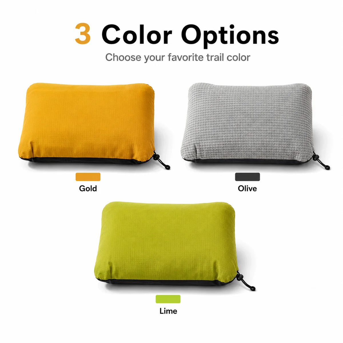 2 in 1  Reversible Stuff Sack Pillow Ultralight 73g UHMWPE Nylon 3D Waffle Fleece Camping Hiking Backpacking Pillow Storage Bag