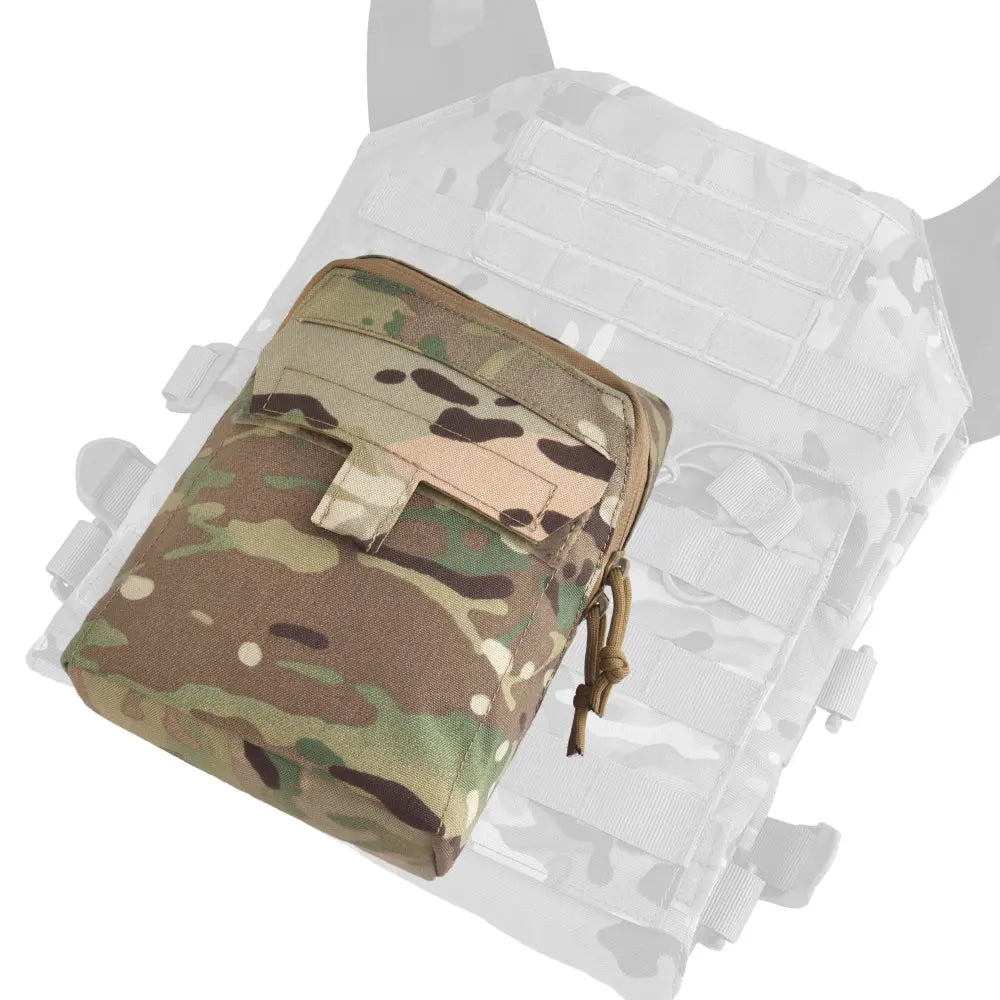 Lightweight Multi-Functional MOLLE EDC Storage Pouch Two-Way Zipper Quick Access Fits Plate Carrier for Hunting Shooting Gear