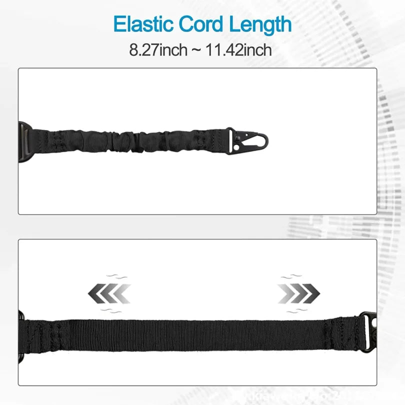 2 Points Extra Long Rifle Sling Two Point Traditional Gun Slings Standard Strap With Metal Hook QD Sling for Outdoor Sports