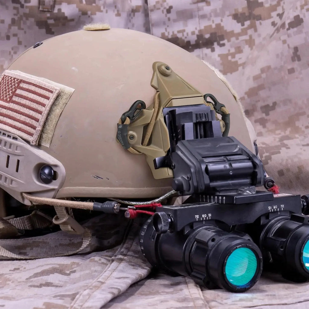 Aluminum Alloy VAS Shroud NVG Mount Adapter with Hook Rope Tactical Helmet Bracket Accessories for FAST Helmet Outdoor Airsoft