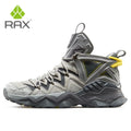 RAX Men Hiking Shoes Mid-top Waterproof Outdoor Sneaker Men Leather Trekking Boots Trail Camping Climbing Hunting Sneakers