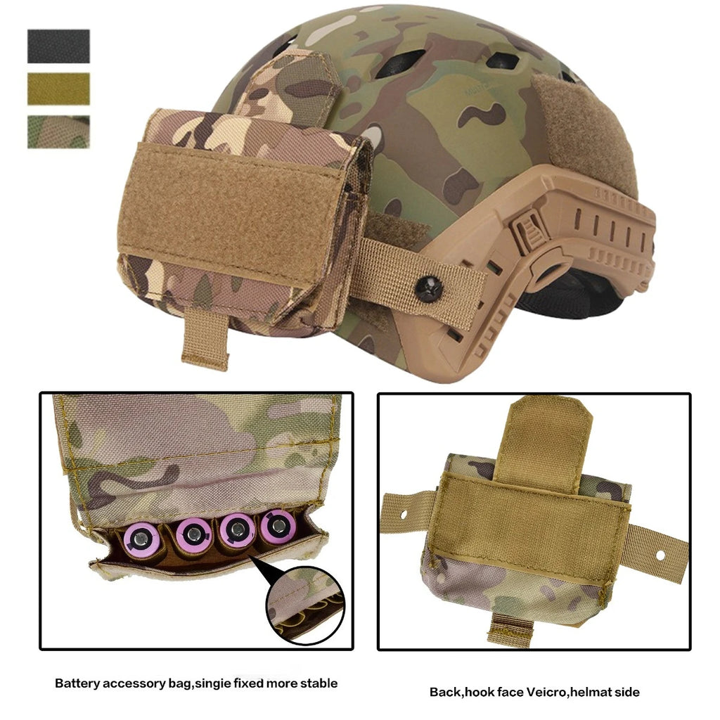 Tactical Outdoors Helmet Battery Pouch Hunting Helmet Accessories Fast Helmet Balance Bag weight Pack Hunting Accessories