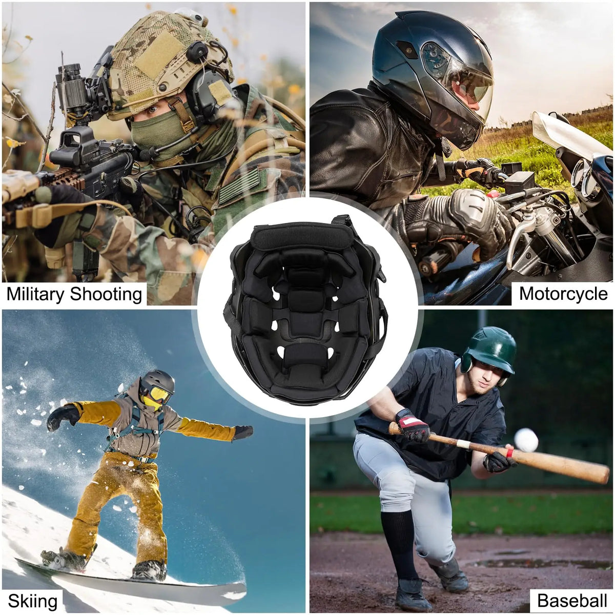 Tactical Helmet Pads - Universal Airsoft Outdoor Internal Memory Foam Pad Compatible for ACH/MICH/EXF Helmets