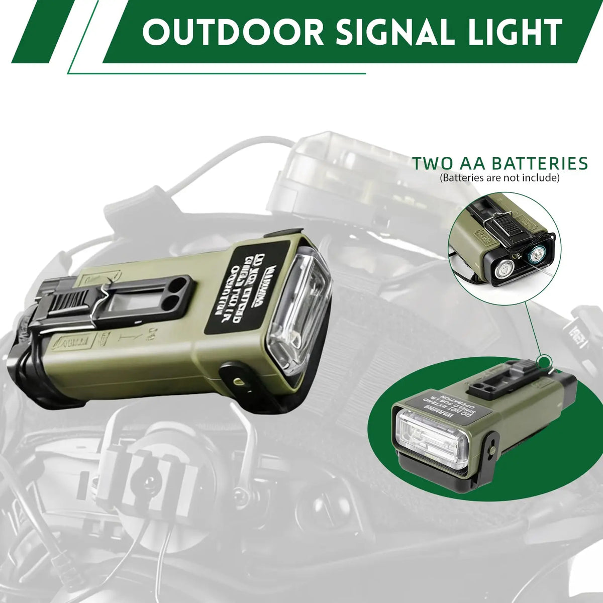 Tactical Helmet Set Adjustable FAST Protective Helmet with Headset Survival Light NVG Model Signal Light for CS Airsoft Cosplay