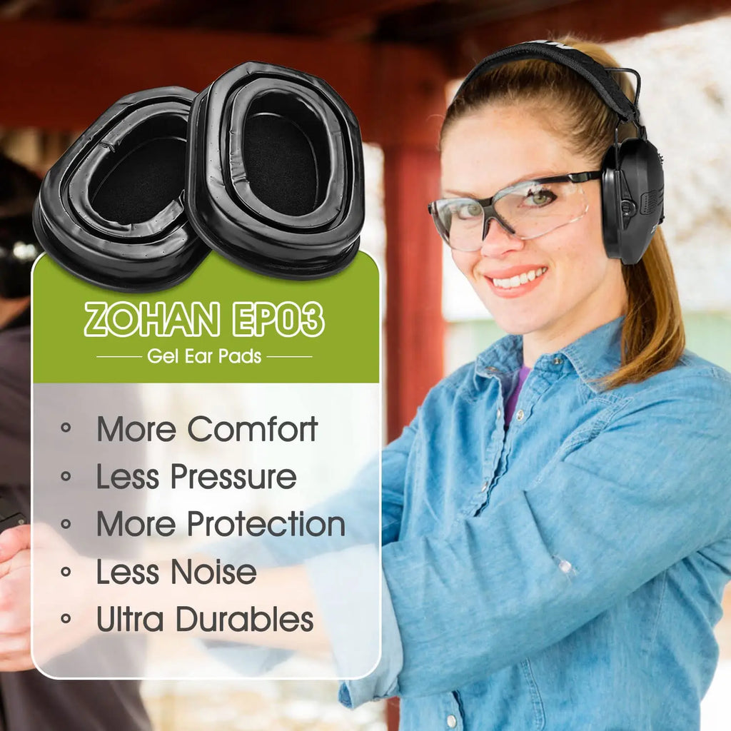 Replacement Ear Cushions Outdoor Tactical Training Helmet Accessories Impact Ear CupsCompatible Replacement Silicone Ear Cushion