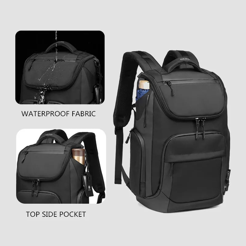OZUKO 46x17x30 Cabin Mochila Large Capacity Waterproof Backpacks 15.6 Laptop Backpack Travel Business Male Bag USB Fashion