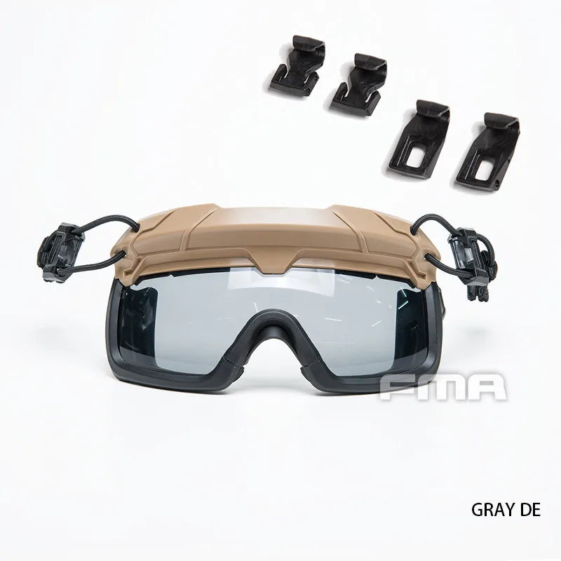 FMA Safety Goggles For Tactical Helmet Protective Glasses Anti Fog Dust 3MM thickness lens CS field goggles TB1333