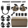 2024 YHKEMA Bluetooth 5.3 Electronic Shooting Earbuds Headphones Tactical Headphones Noise-Cancelling  Hearing Protection