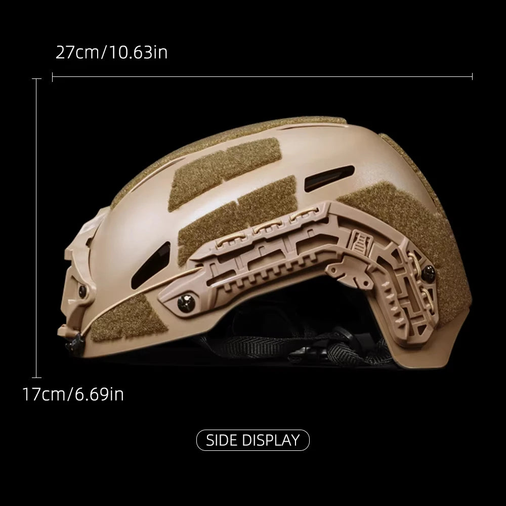 BOOIU Tactical Helmet Multi Function Rails Liner Pad Simplified Version Helmet For Outdoor CS Training Helmet Protective Gear