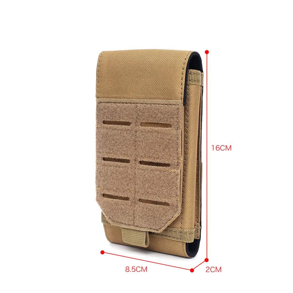 Outdoor Molle Phone Pouch Tactical Waist Pack Camping Hiking Hunting Accessories EDC Tool Bag Sports Mobile Phone Holder Bags