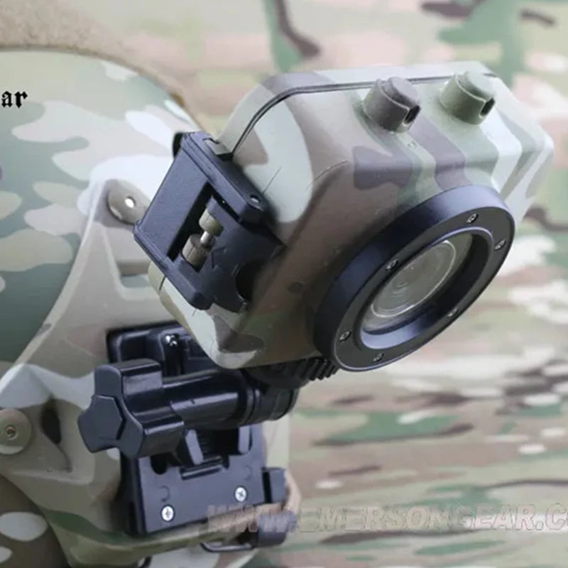 Tactical Mini Helmet Camera Video And Photo Recorder with LCD Adjustable Angle for FAST Helmet Compatible with Military And Outd