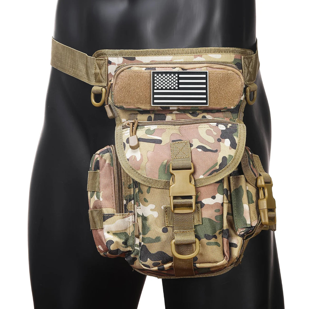Oxford cloth camouflage style single shoulder crossbody journalist photography sports new leg bag