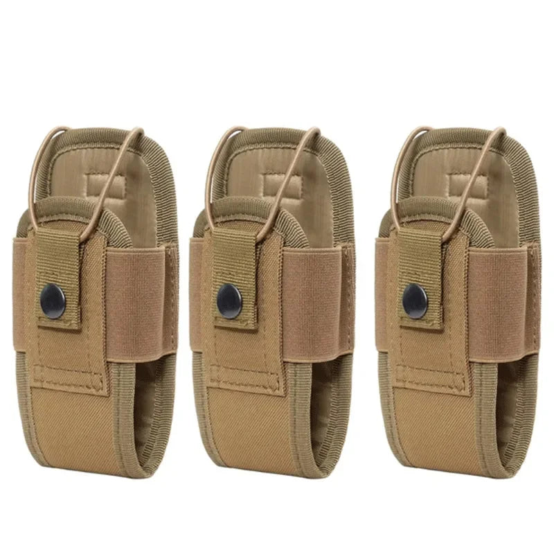 1/3pc Tactical Molle Radio Walkie Talkie Pouch Holder Pocket Waist Bag Portable Interphone Holster Carry Bag for Hunting Camping