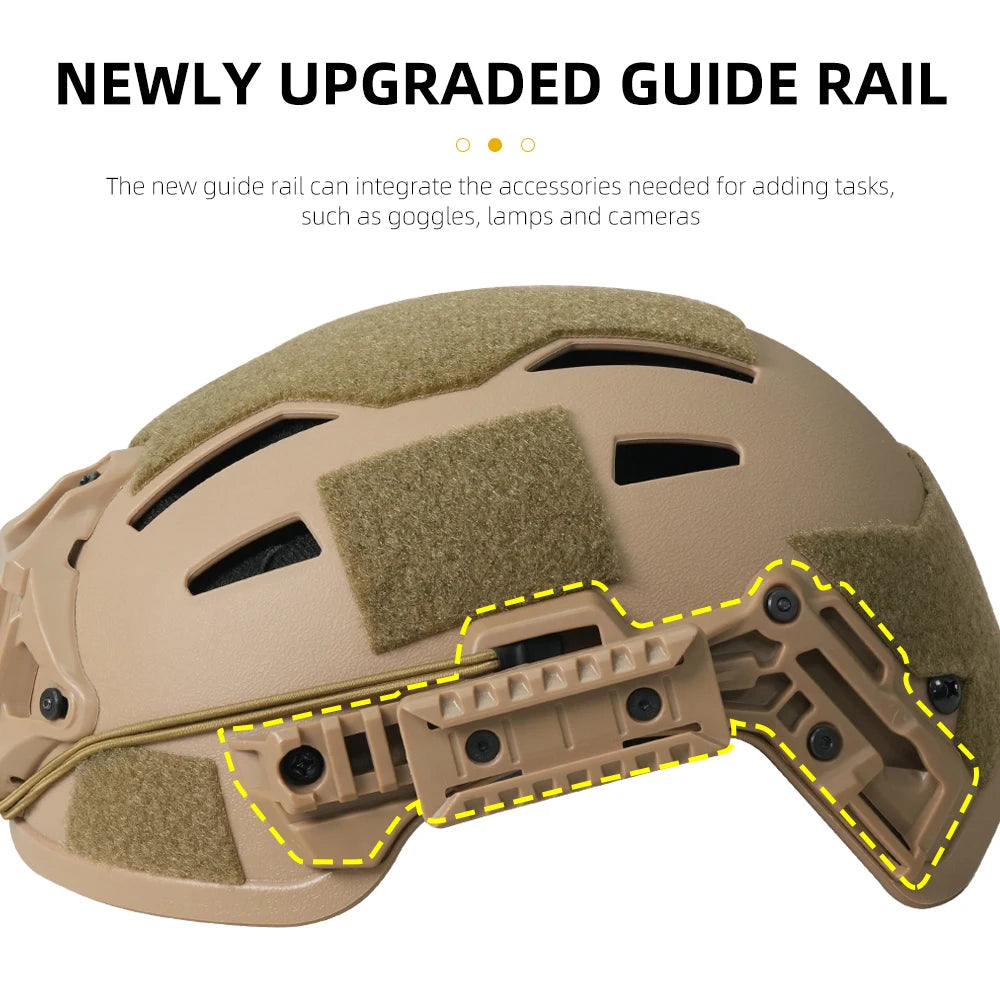 BOOIU MH Helmet High-Cut Iraqi Live-Action Game Cs Outdoor Head Circumference 55-57cm Protective Equipment Tactical Helmet
