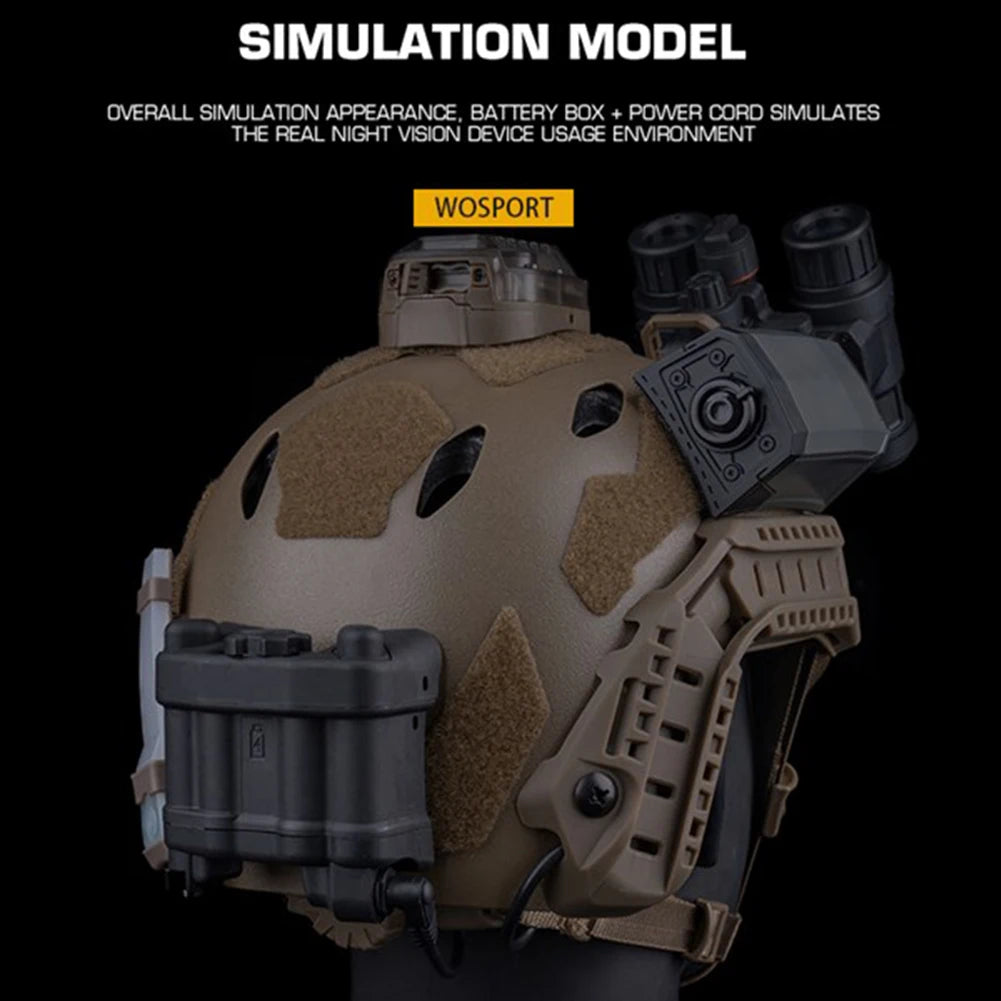 Battery Box Retention System Helmet Accessories Adjustable Helmet NVG Battery Pouch Dummy Model for AN/PVS31 Battery Case