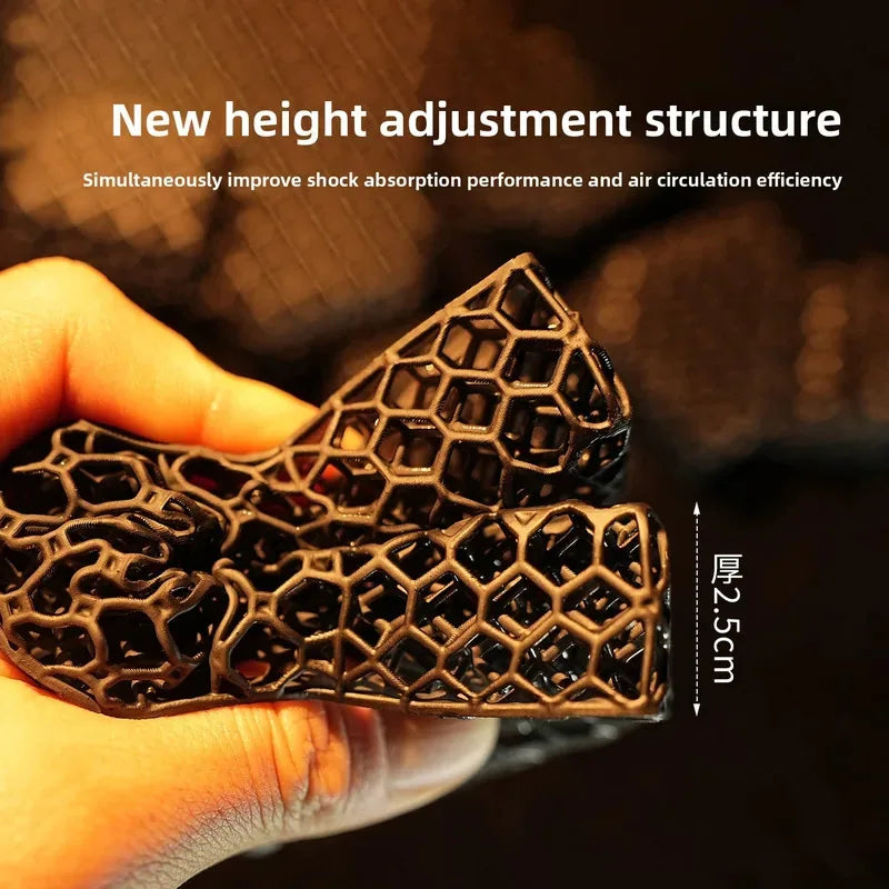 Tactical Helmet 3D-Printed Honeycomb Polymer Liner Pad, 2.5 cm Thick, Breathable and Comfortable for Outdoor Sports, Highly Elas