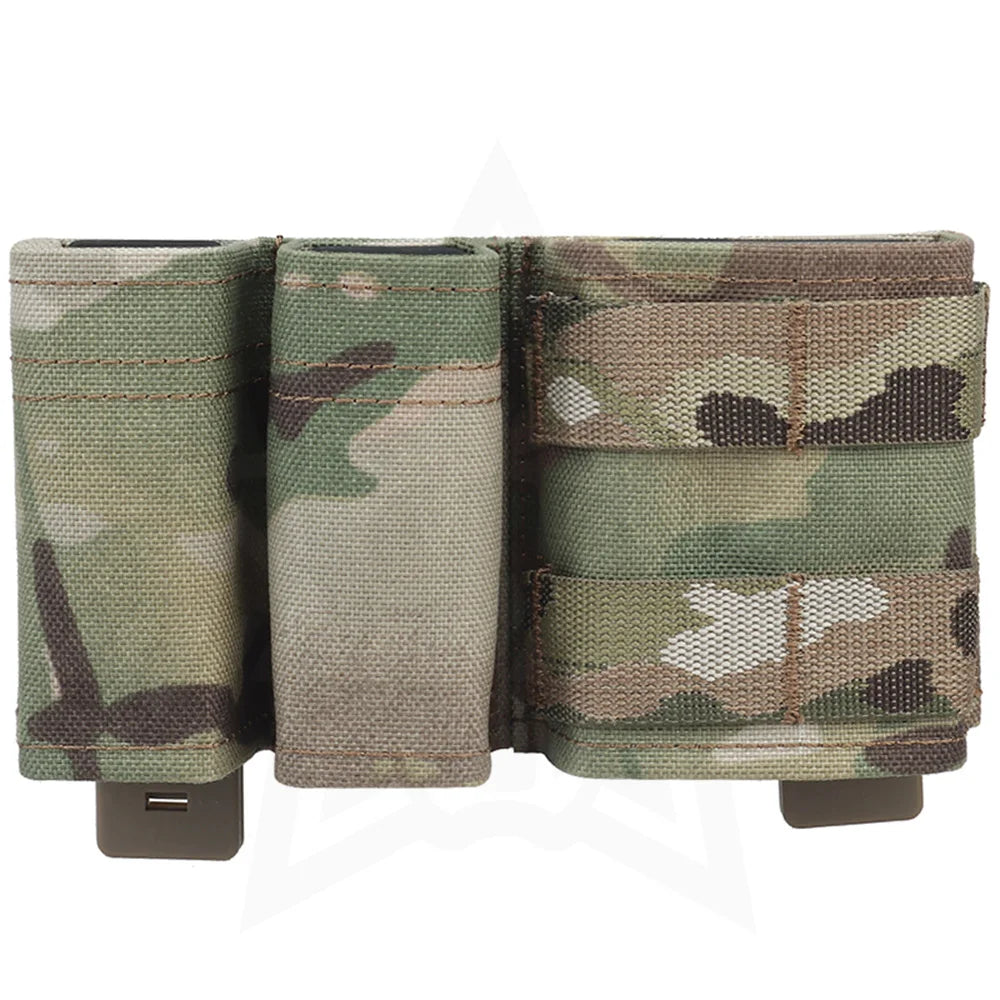 OPHIDIAN Double Dump Pouch, Flashlight Holster for 9mm 5.56 Mm, Magazine Pouch Molle Tool Bag, Safety IFAK Mag Pocket