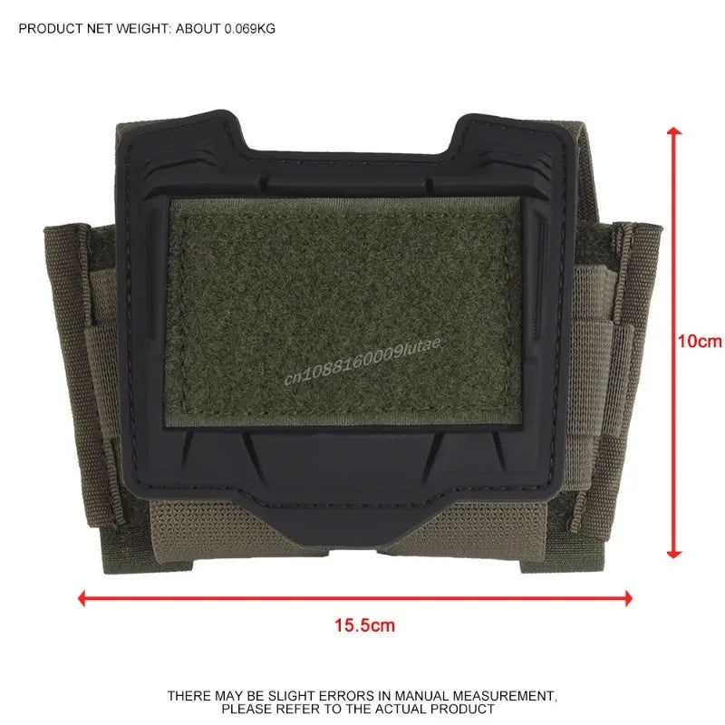 Tactical Helmet Bridge Battery Pack Storage Sub-Pouch NVG PVS31 Battery Pouch PTT Cable Box MOLLE Fast Helmet Counterweight Bag