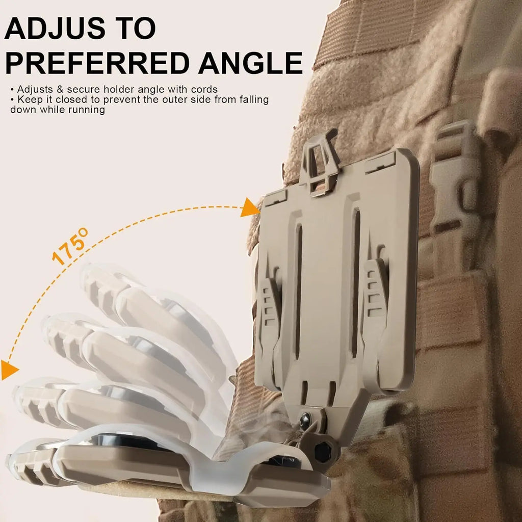 MOLLE Compatible Folding Phone Navigation Board Tactical Vest Accessory for Hunting Airsoft