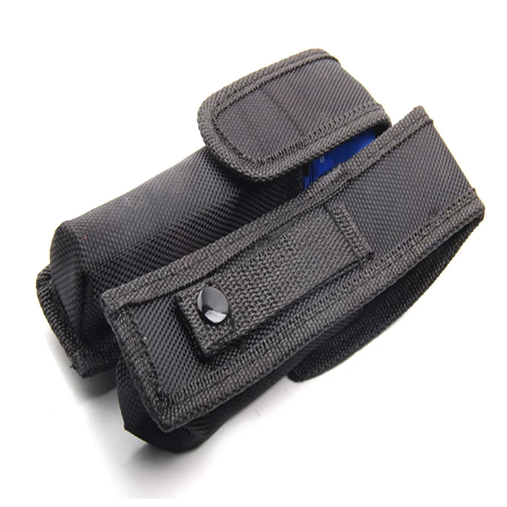 Tactical Molle Flashlight Molle Pouch Nylon Torch Holder Waist Bag Outdoor Camping Hunting Accessories Folding Knife Pack