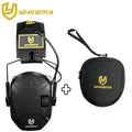 YHKEMA Shooting Airsoft Electronic Noise Cancelling Tactical Headset Foldable Earmuff with Portable Storage case Bag
