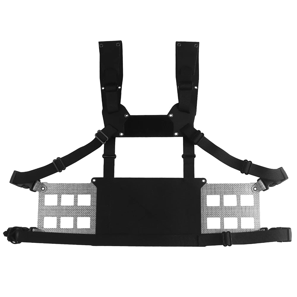 Tactical Ferro Style Extended Chest Rig Wide V2 2nd Gen Lightweight Chesty Rig Outdoor Front Flaps Plate Carrier Hunting Gear