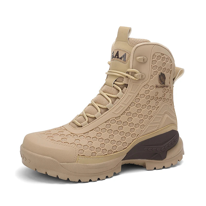 Men Shoes High Quality Hiking Shoes Waterproof Wilderness Off-road Boots Anti Slip Climbing Trekking Sneakers Man Hunting Boots