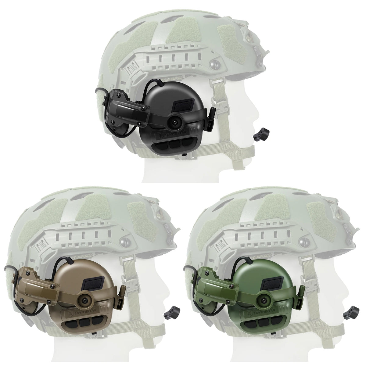 E90 Tactical Headset Active Noise Cancelling Headphones Communication Shooting Earmuff with PTT Adapter for Kenwood