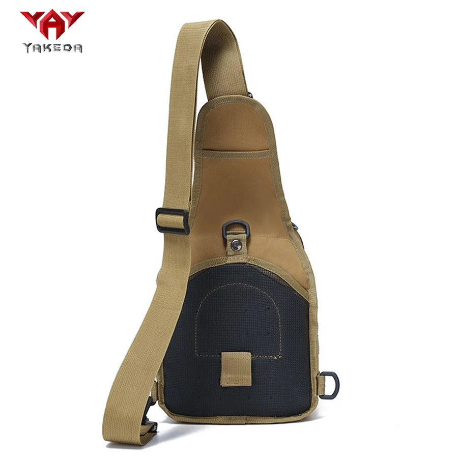 YAKEDA Multifunctional Outdoor Sling Bag, Casual Travel Chest Pack, Durable Daily Use Crossbody Bag for Men & Women