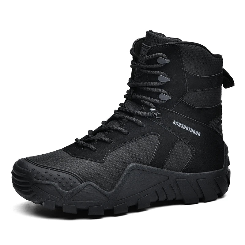 Men Tactical Boots Casual Plus Military Waterproof Lace Up Climbing Shoes Brand Size Safety Army Boot Ankle Outdoor Hiking Shoes
