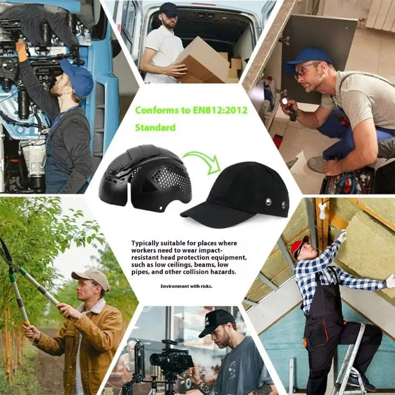 Breathable Bumper Hat Insert Bump Caps Insert Head Protections Baseball Hard Hat Inserts For Outdoor Sports