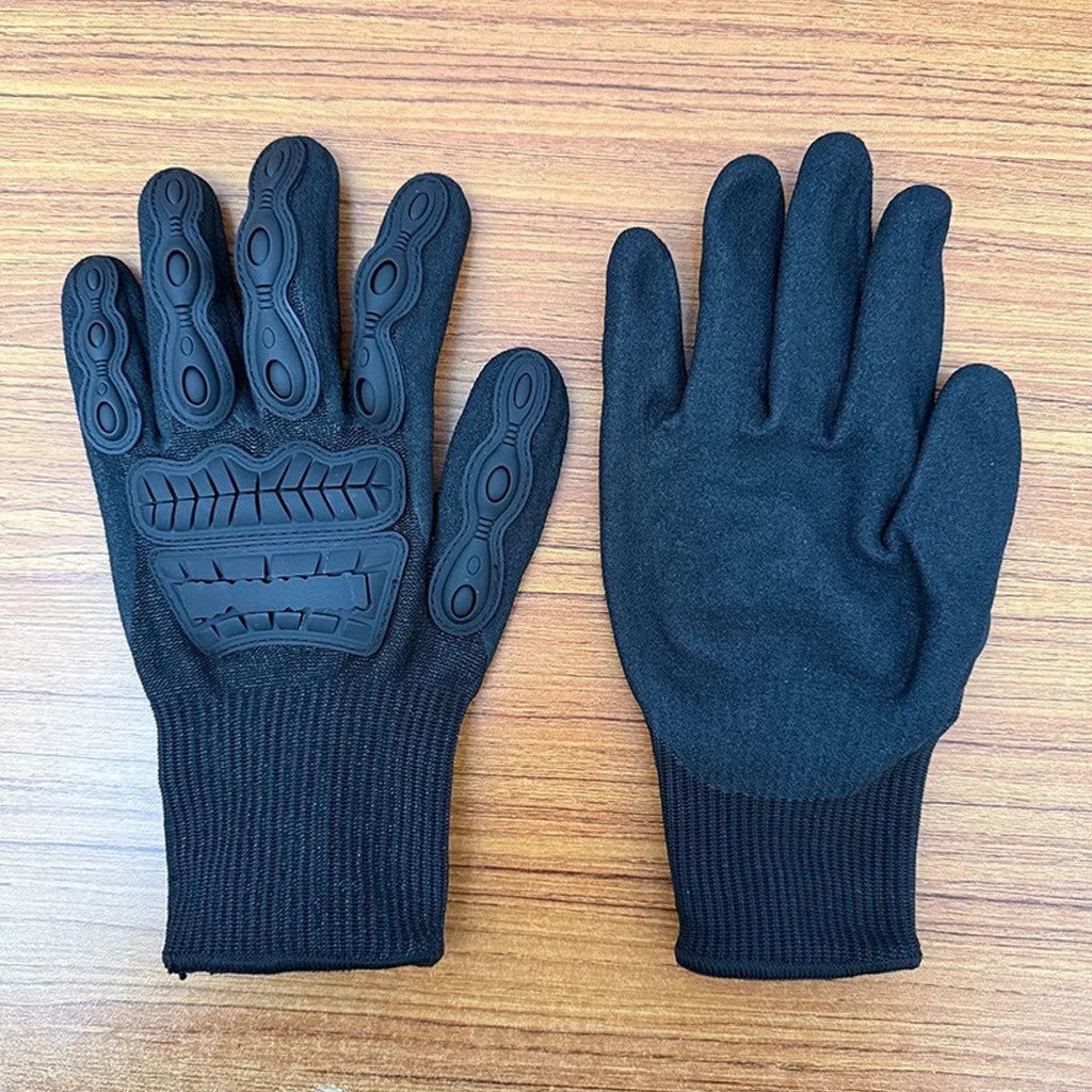 Tactical Anti-Cut Full Finger Gloves Level 5 Protection Touch Screen Combat Mittens Anti-Skid Hard Knuckle Impact Gear Men