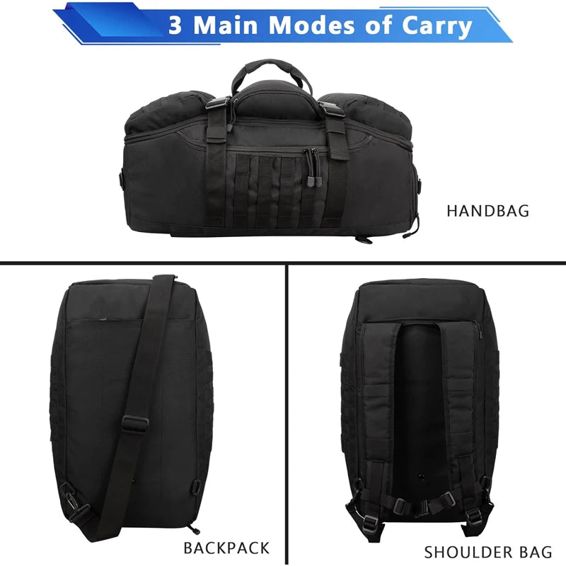 LQARMY 25 45 80L Waterproof Travel Bags Large Capacity Luggage Bags Men Duffel Bag Travel Tote Weekend Bag Duffel Bags