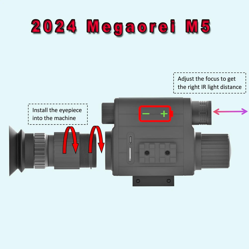 M5 Megaorei 850nm Infrared LED IR Night Vision Scopes Optics Sight  Camera  Night Vision