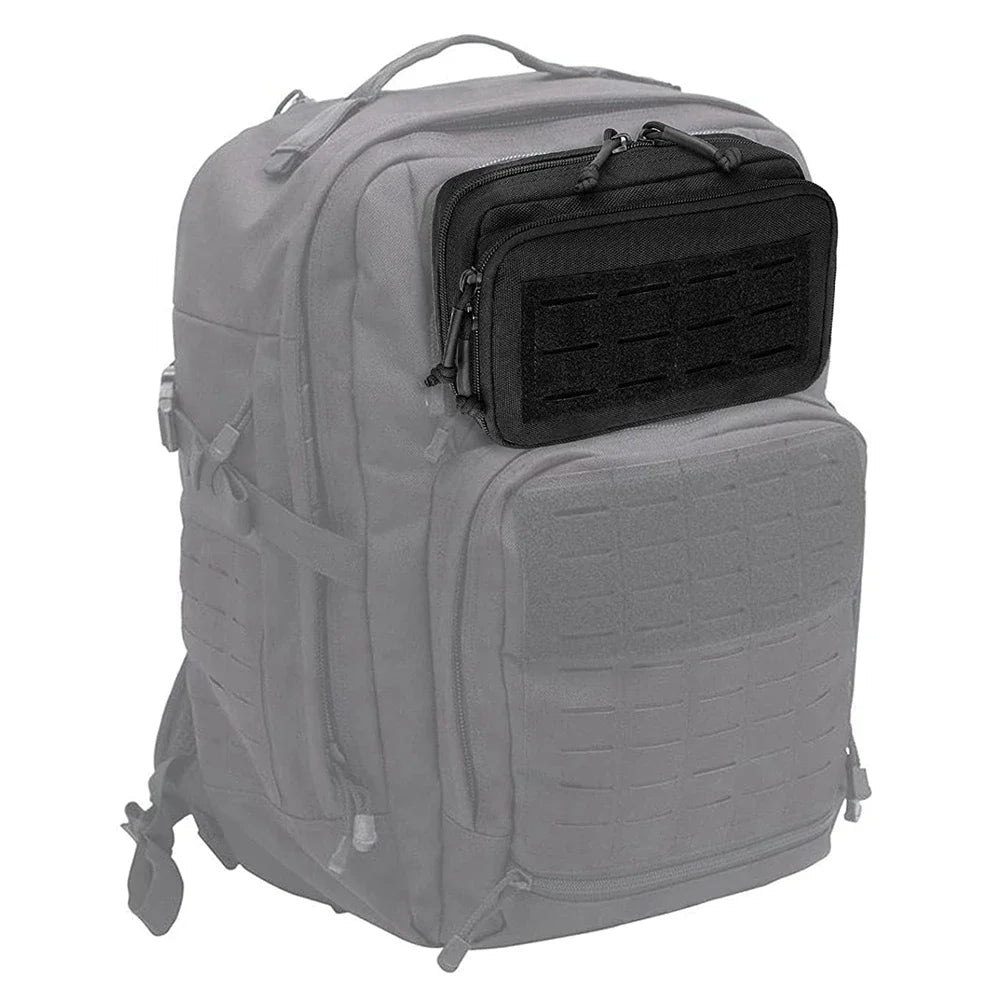 Tactical Molle EDC Pouch Utility Tool Waist Pack First Aid Kit Bag Double Layer Outdoor Emergency Pouch Hunting Survival