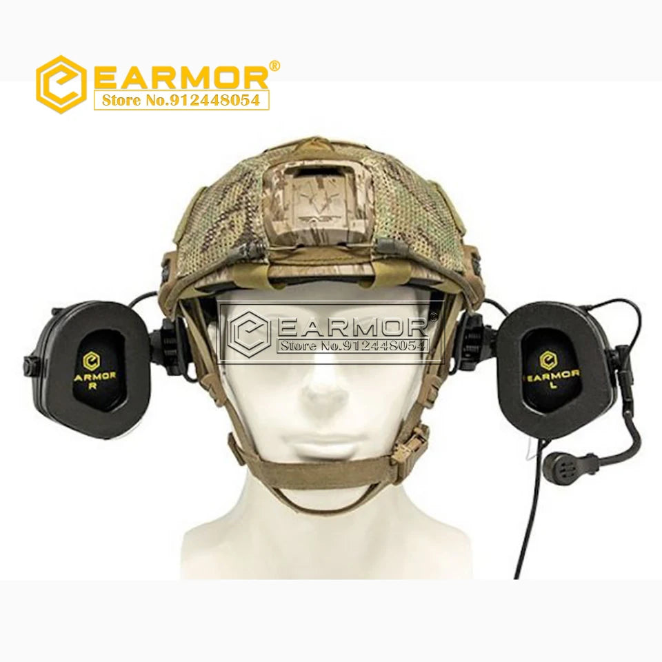 EARMOR M16 Tactical Headset ARC Helmet Rails Adapter Attachment Kit for M31X/M32X & M31/M32-Mark3 Headset
