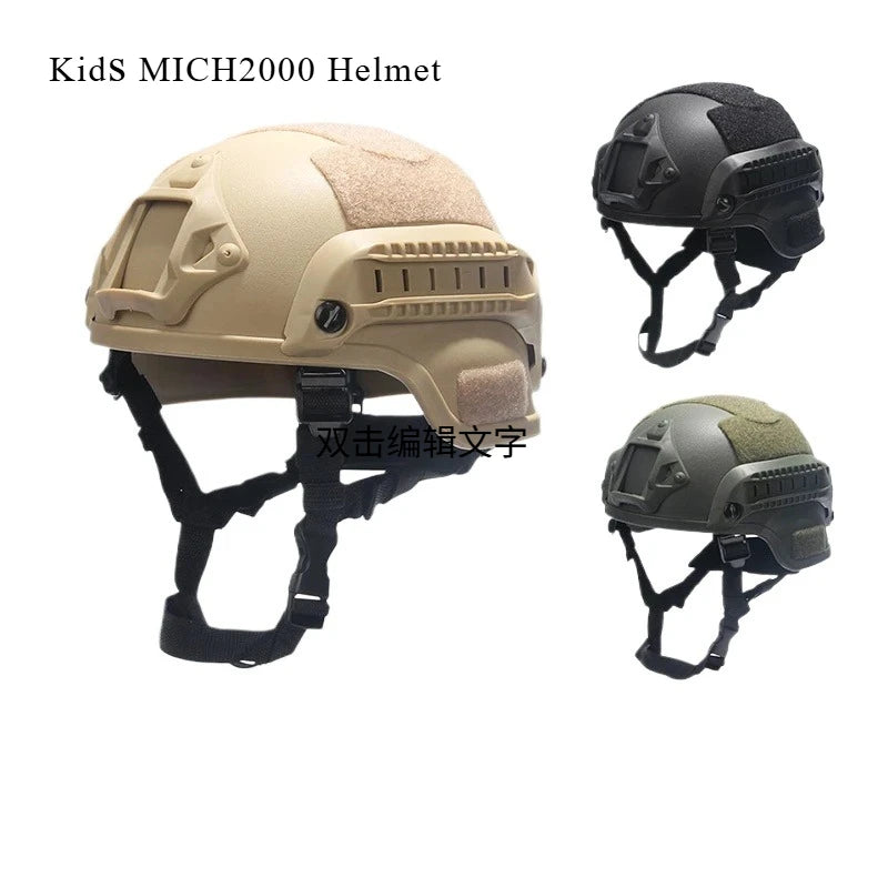 Children's CS War Game Lightweight Protective Helmet Kids MICH2000 Helmets Outdoor Sports Combat Safety Tactical Protective Gear