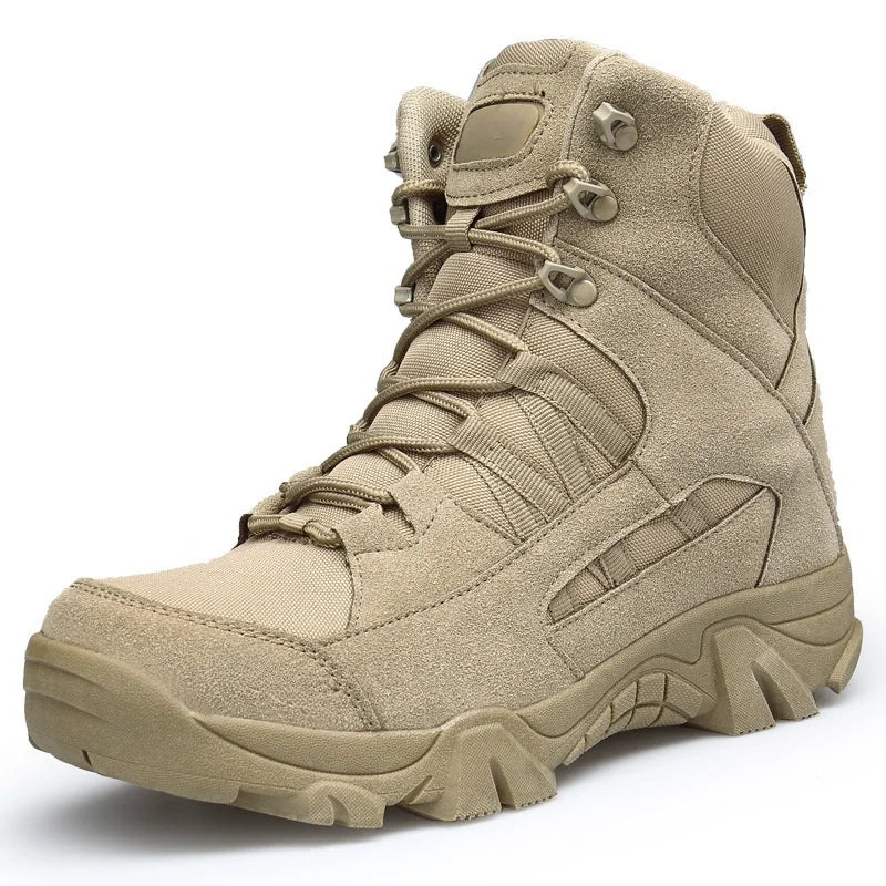 Jungle Boots Hiking Shoes High Top Men's Hiking Boots Outdoor Waterproof High Top Desert Wearable Plus Size