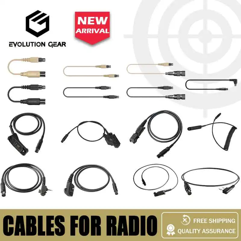 Connects Cable Adaptor for AMP Headset V20 V60 Dual Metal PTT Radios Connector Standard KN6 to BAOFENG KENWOOD