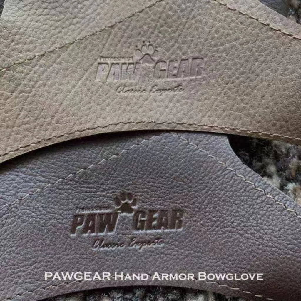 Bow Hand Guard Glove for Hunting - Protective Leather Glove Against String Slap for Recurve Bow