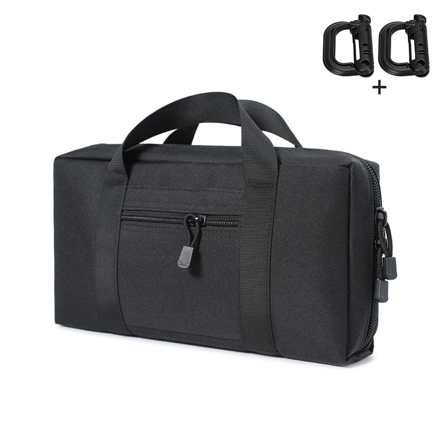 Outdoor multi-purpose handbag, casual storage bag, main bag, double zipper, portable handle design